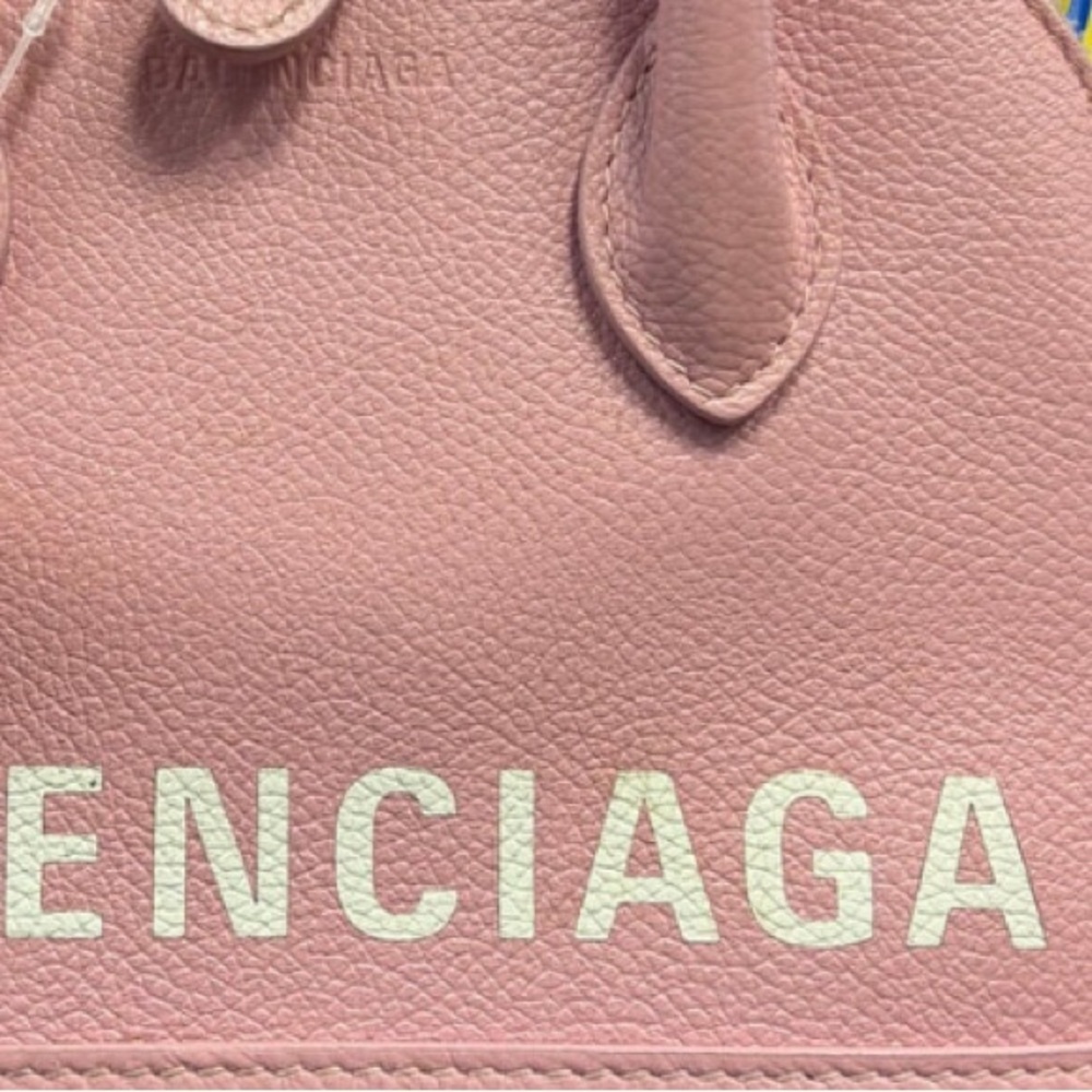 Balenciaga Logo Ville Bag Leather XXS Pink top handle bag - Picture 4 of 7